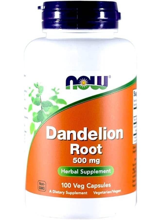 Now Foods Dandelion Root 500 Mg 100 Veg Capsules