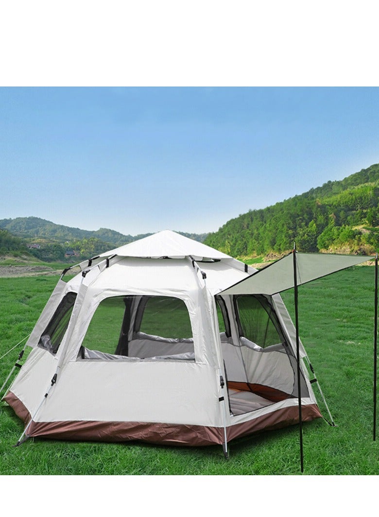Hexagonal Automatic Tent Automatic Instant Pop-Up Tent Lightweight Portable Tent Outdoor Camping Waterproof