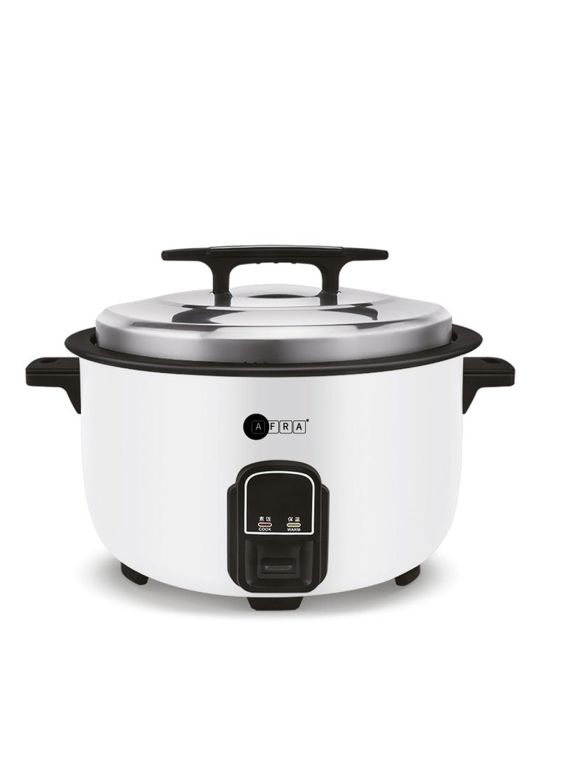 AFRA Rice Cooker, 5.6L, Keep-Warm Function 2000w, High Temperature Protection Measure Cup and Spoon White, AF-56220RCGL, 2-Year Warranty 5.6 L 2000 W AF-56220RCGL white