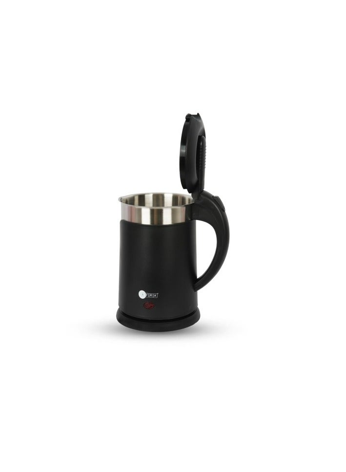 Portable Electric Kettle | 1500W | 1.2L | Fast Boil | Cordless Design | Cool-Touch Handle | Wide Opening | Light Indicator | 1-Year Warranty 1 L 1200 W AF-1215KTBK black