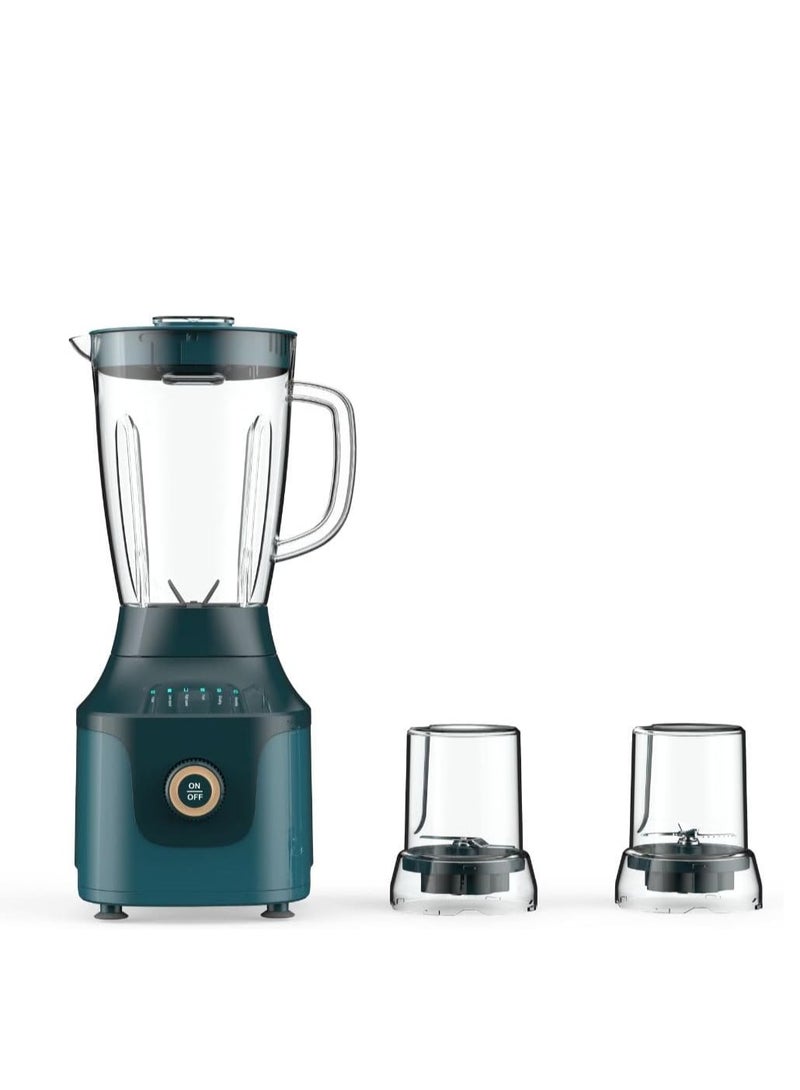 2-in-1 Blender | 450W | 1.5L Unbreakable Jar | Full Copper Motor | Multi-Functional Design | 2-Speed with Preset Program | Overheat Protection | 2-Year Warranty 1.5 L 450 W AF-450BLGN white