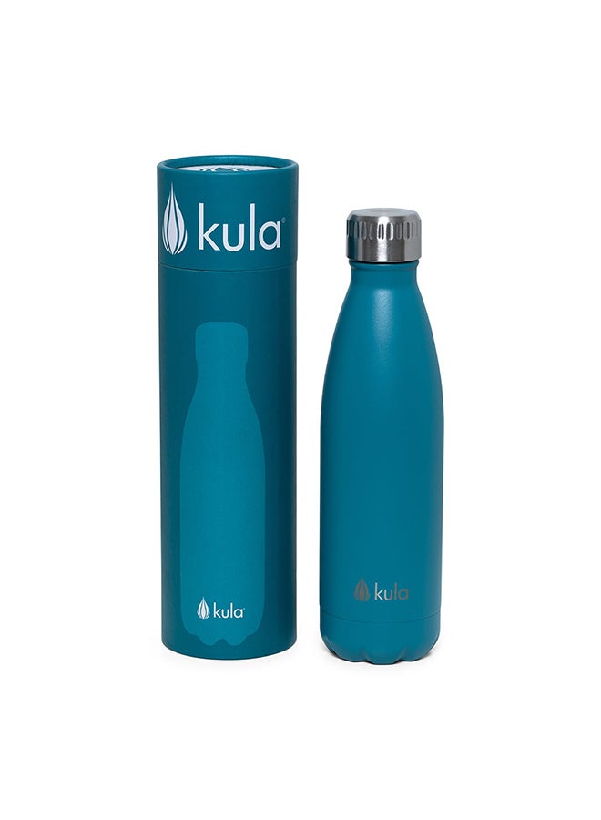 Stainless Steel Vacuum Bottle, Blue - 500 ml