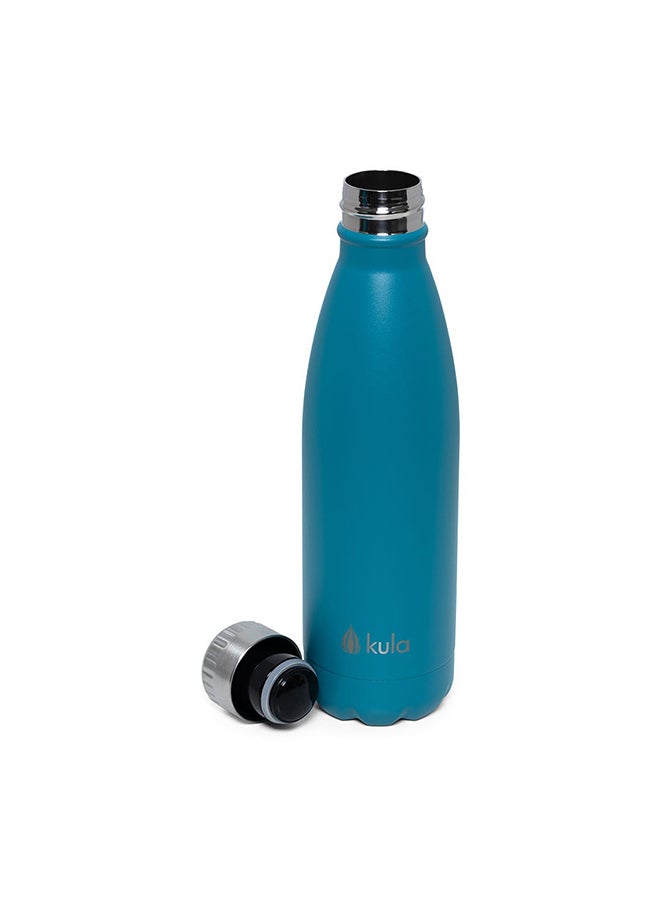 Stainless Steel Vacuum Bottle, Blue - 500 ml