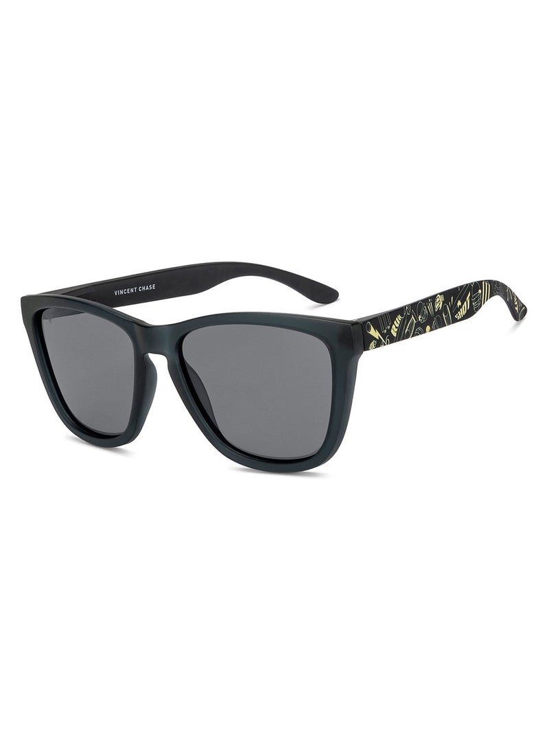 Unisex Polarized Wayfarer Sunglasses - VC S16416 - Lens Size: 55 Mm