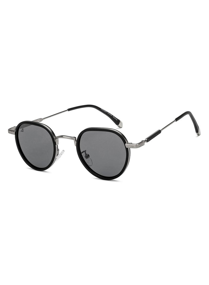 Unisex Polarized Round Sunglasses - VC S15769 - Lens Size: 45 Mm