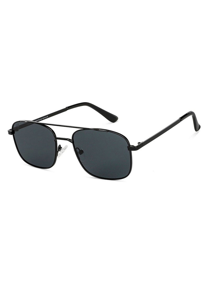 Unisex Polarized Rectangular Sunglasses - VC S14078 - Lens Size: 53 Mm
