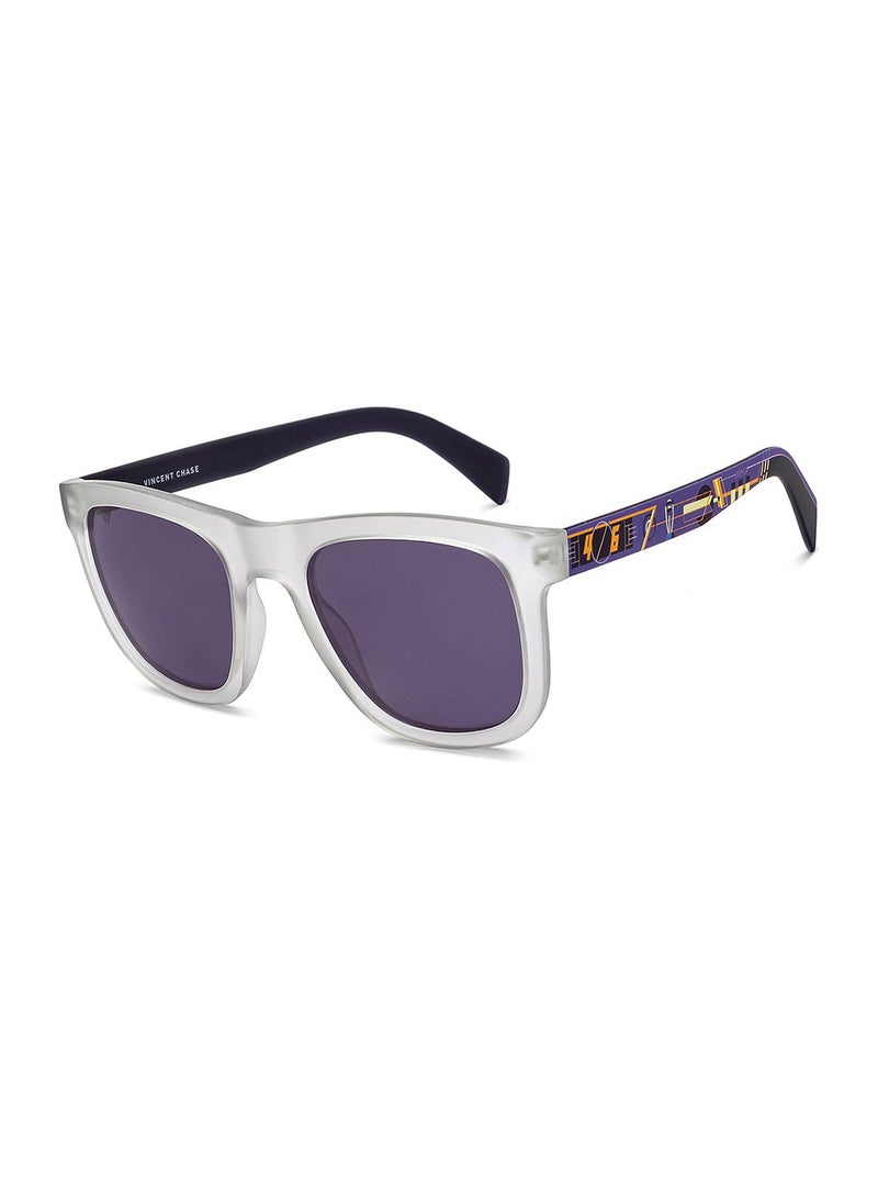 Unisex Polarized Wayfarer Sunglasses - VC S16414 - Lens Size: 53 Mm