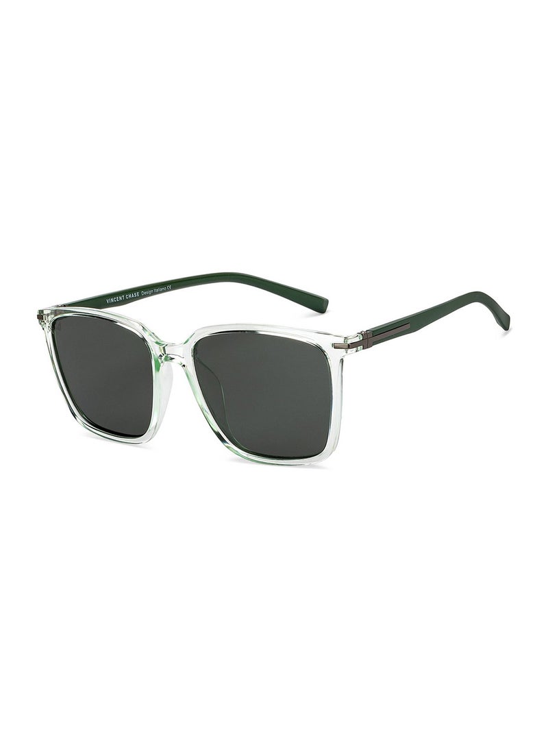 Unisex Polarized Wayfarer Sunglasses - VC S14459 - Lens Size: 55 Mm