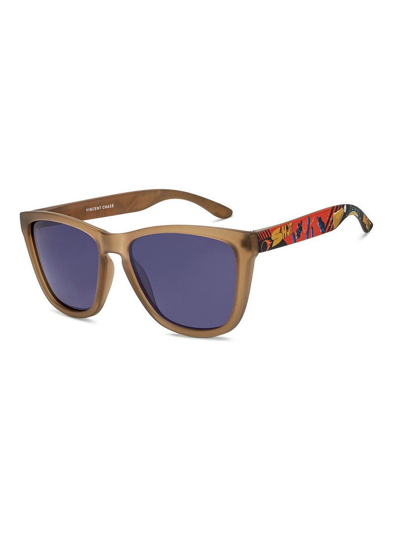 Unisex Polarized Wayfarer Sunglasses - VC S16416 - Lens Size: 55 Mm