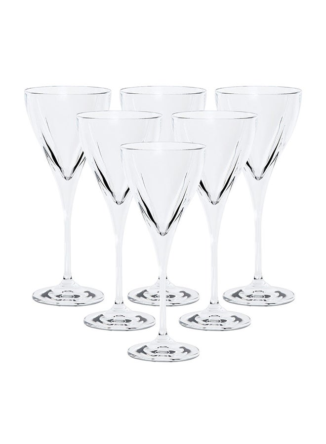 Fusion White Wine Glass, Clear - Set of 6