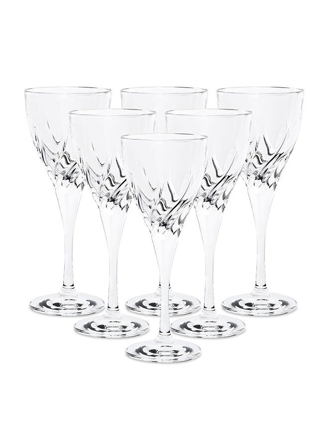 Trix Red Wine Glass, Clear - Set of 6