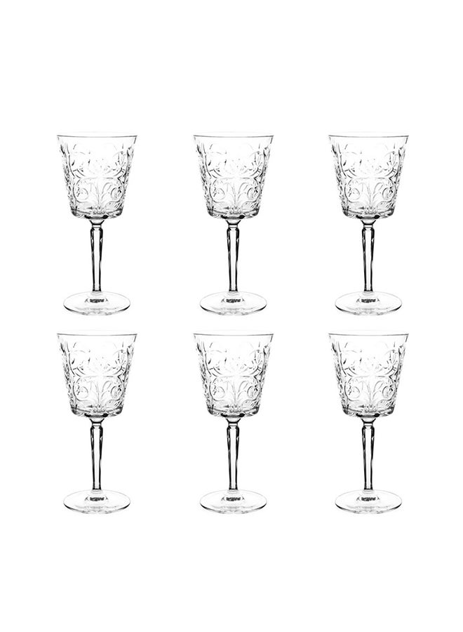 Tattoo Wine Glass, Clear - Set of 6