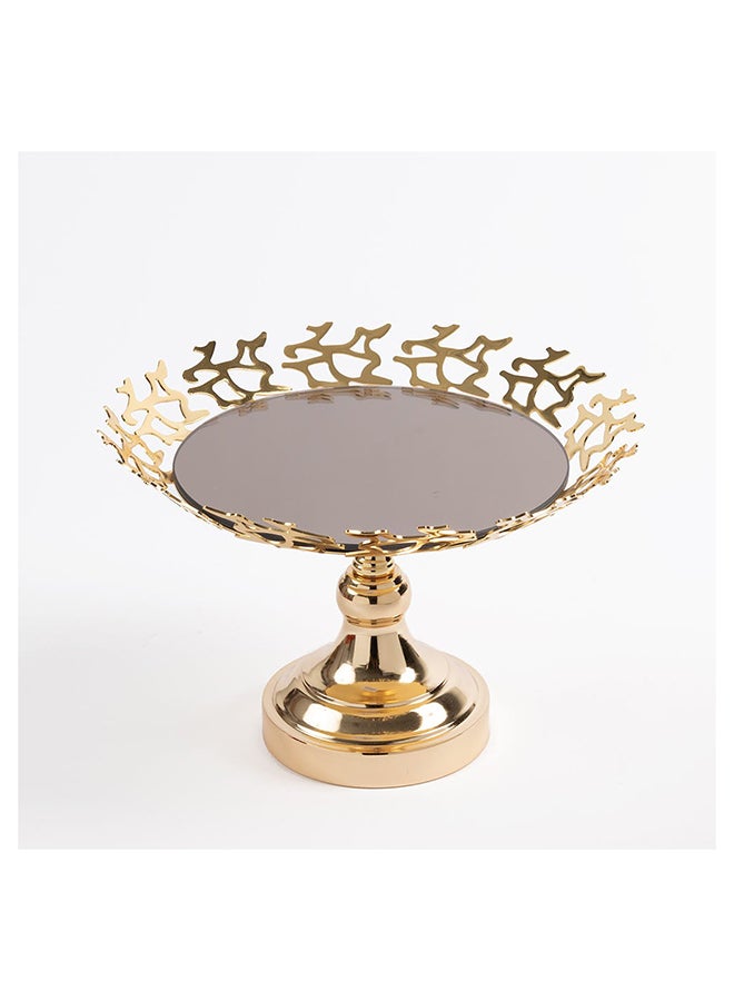 Mozaik Fruit Plate, Gold - 28 cm