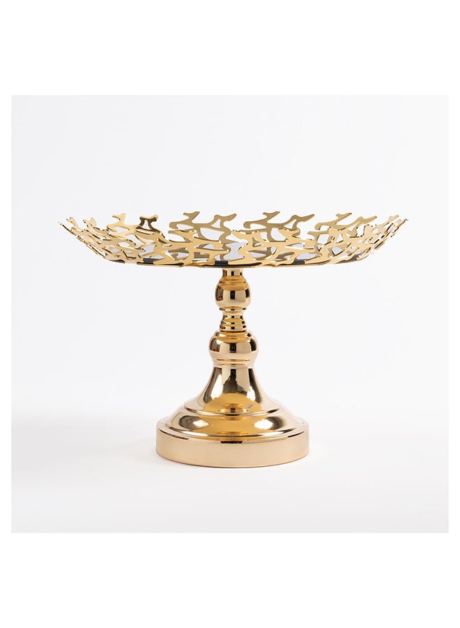 Mozaik Fruit Plate, Gold - 28 cm