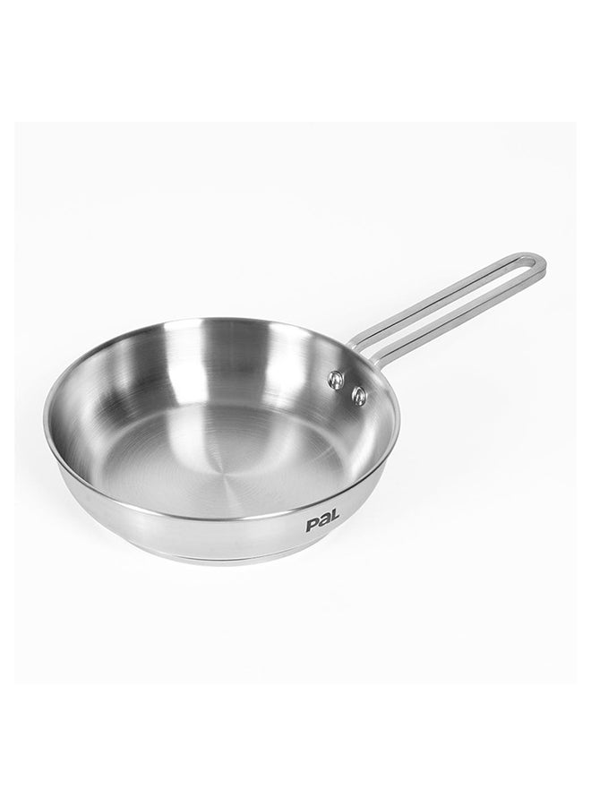 Pal Titanium Pro Inox Frying Pan, Silver - 28 cm