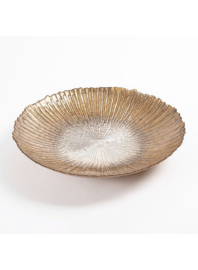 Adam Decorative Bowl, Gold - 33x6 cm