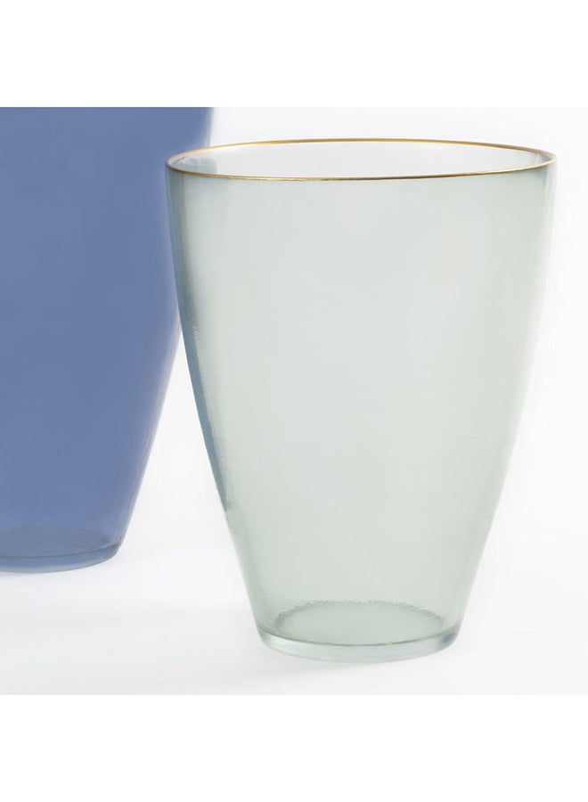 Matched Vase, Green - 19x24cm