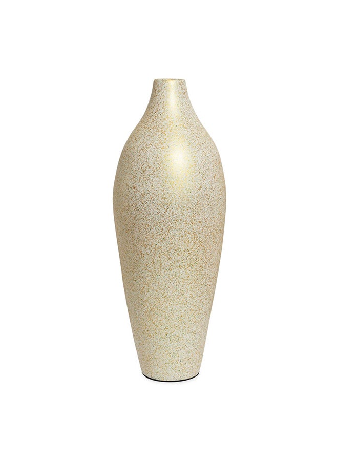 Thea Vase, White And Gold - 20x55 cm