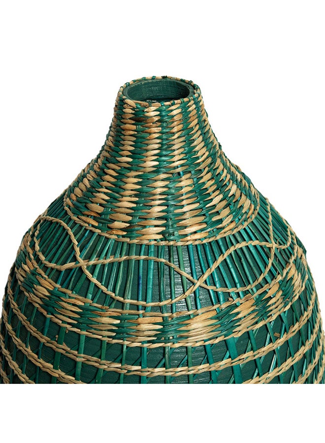 Rainbow Vase, Green And Natural - 29x54 cm