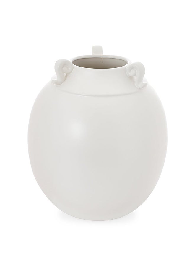 Myce Vase, White - 25x28 cm