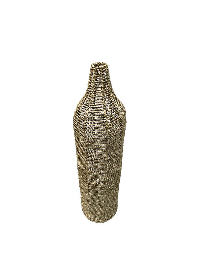 Boho Seagrass Vase, Natural - 21x80 cm