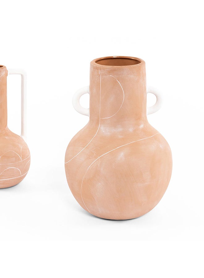 Cairo Vase, Terracotta - 18.7x27 cm