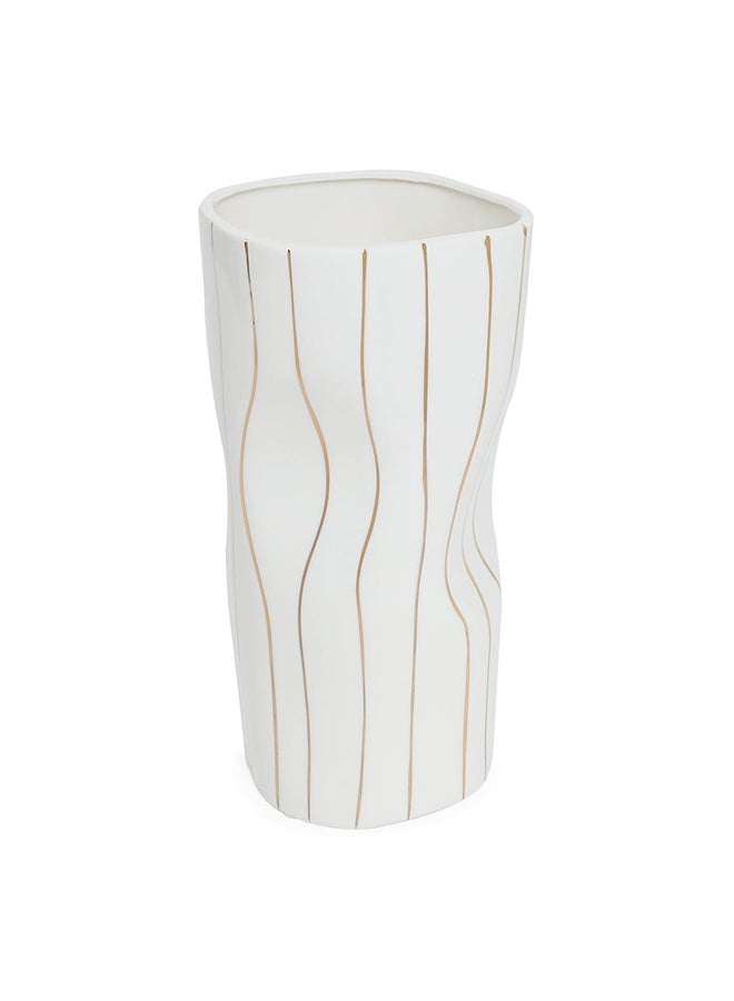 Simplicity Vase, White - 14.2x31.5 cm