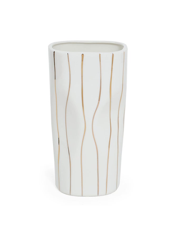 Simplicity Vase, White - 13x25.8 cm
