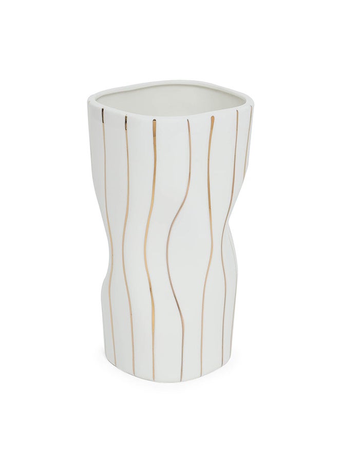 Simplicity Vase, White - 13x25.8 cm