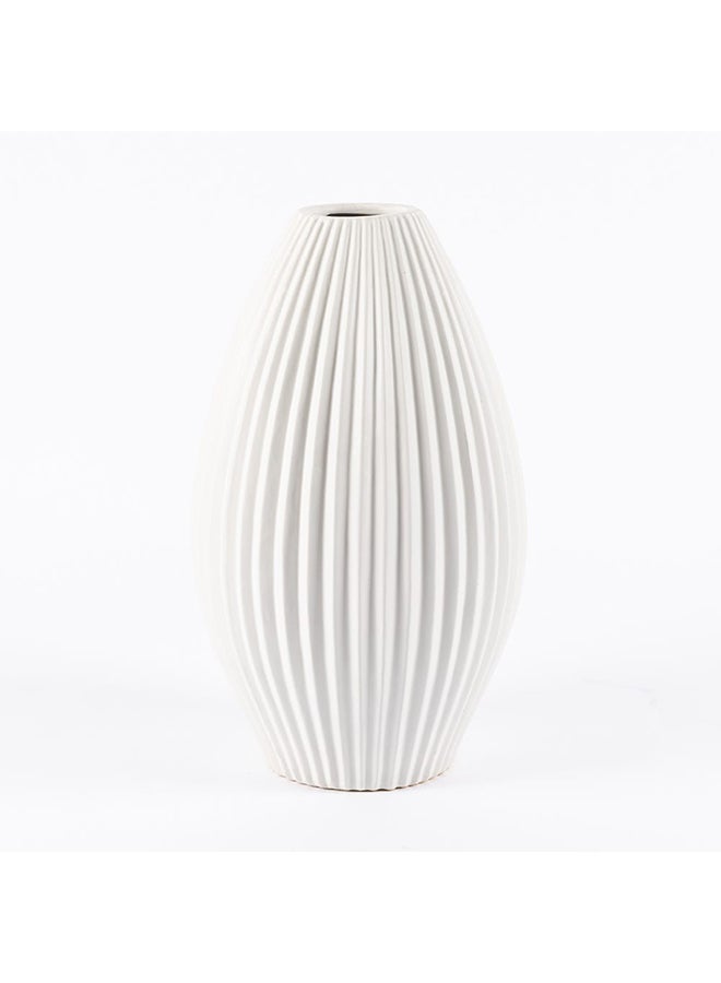 Etna Vase, White - 23x37 cm