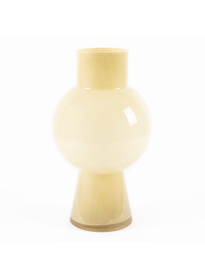 Floris Handmade Vase, Cream - 27x46.5 cm