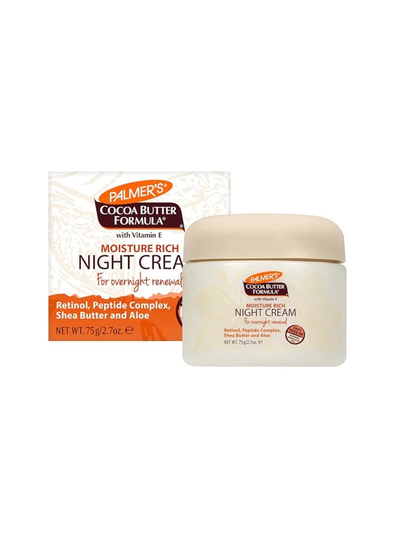 Pack Of 2 Cocoa Butter Formula Moisture Rich Night Cream 2x75grams