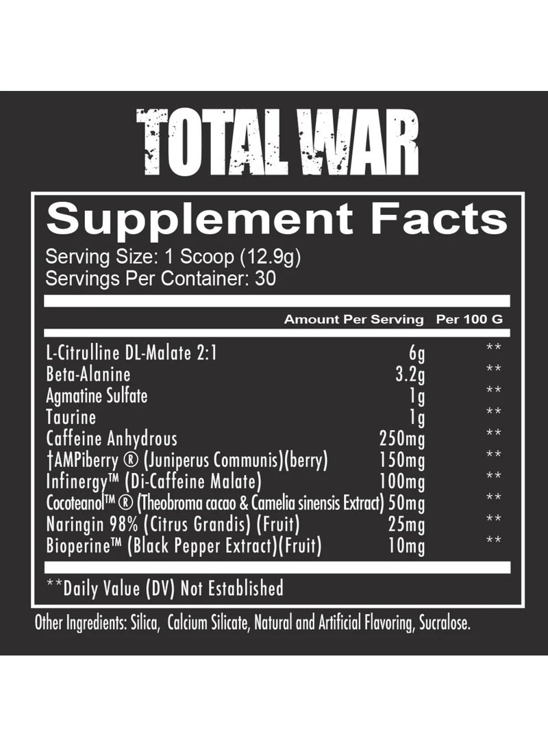 REDCON1 Total War Pre Workout Blue Lemonade Flavor, 435g