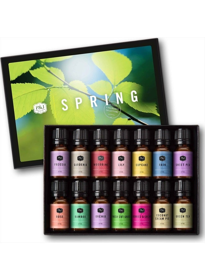Fragrance Oil Spring Set | Candle Scents for Candle Making, Freshie Scents, Soap Making Supplies, Diffuser Oil Scents