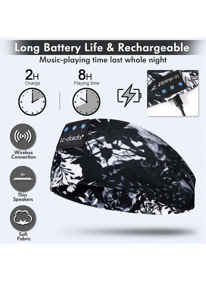 Sleep Headphones Bluetooth 5.2, Headband Earphones Wireless, Sleep Mask for Sleeping, Sports, Gifts, Workout, Jogging, Yoga,Insomnia, Air Travel, Meditation