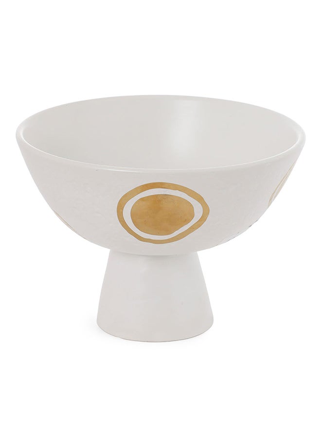Amira Decor Bowl, White - 21.5x16 cm