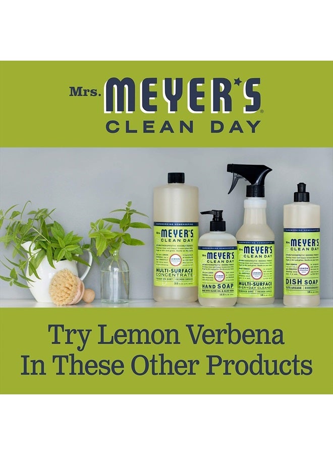 Mrs. Meyer's Clean Day Liquid Hand Soap, Cruelty-Free, and Biodegradable Hand Wash Made with Essential Oils, Lemon Verbena Scent, 12.5 Oz (Pack of 3)