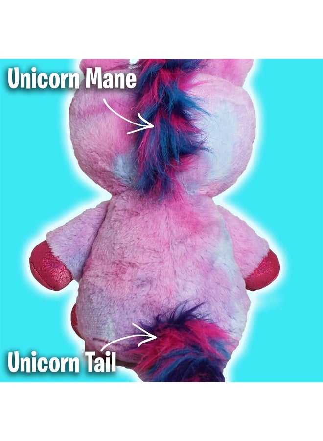 Star Belly Dream Lites, Stuffed Animal Night Light, Magical Pink and Purple Unicorn - Projects Glowing Stars & Shapes in 6 Gentle Colors, As Seen on TV