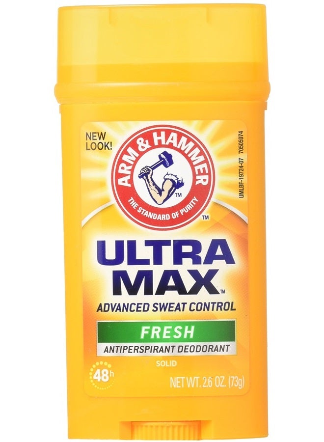 Ultra Max Fresh Scent Solid Antiperspirant Deodorant 2.6 oz (Pack of 6)