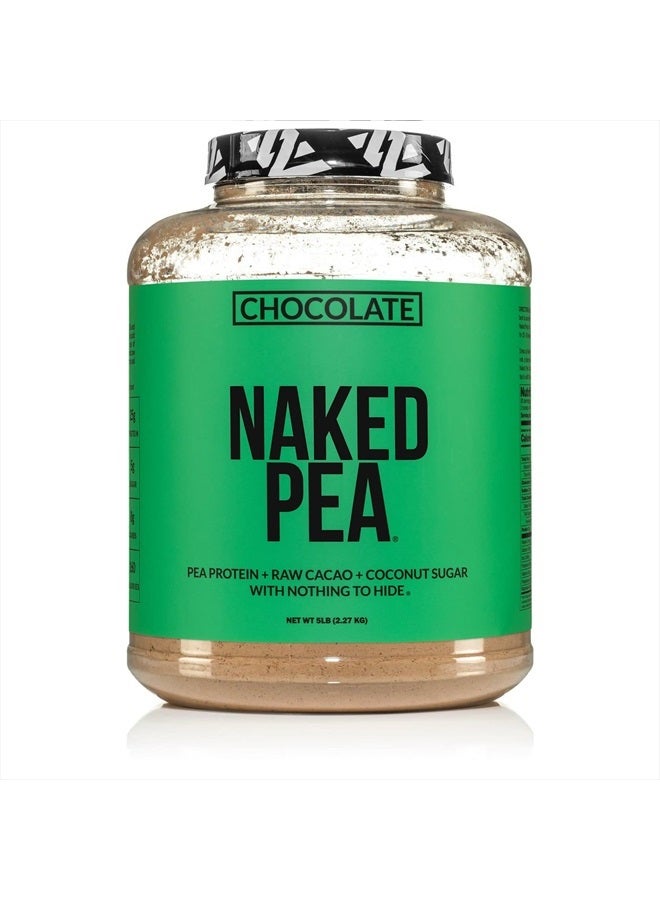 Chocolate Pea Protein - Pea Protein Isolate from North American Farms - 5lb Bulk, Plant Based, Vegetarian & Vegan Protein. Easy to Digest, Non-GMO, Gluten Free, Lactose Free, Soy Free