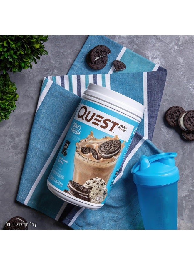 Cookies & Cream Protein Powder; 20g Protein; 1g Sugar; Low Carb; Gluten Free; 1.6 Pound; 24 Servings