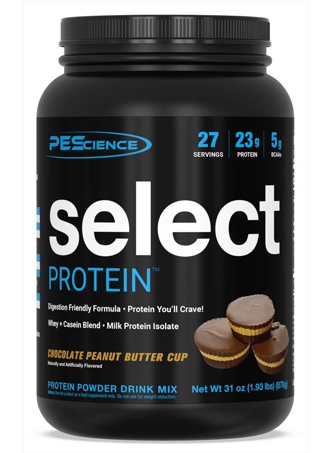 Select Low Carb Protein Powder, Chocolate Peanut Butter Cup, 27 Serving, Keto Friendly and Gluten Free