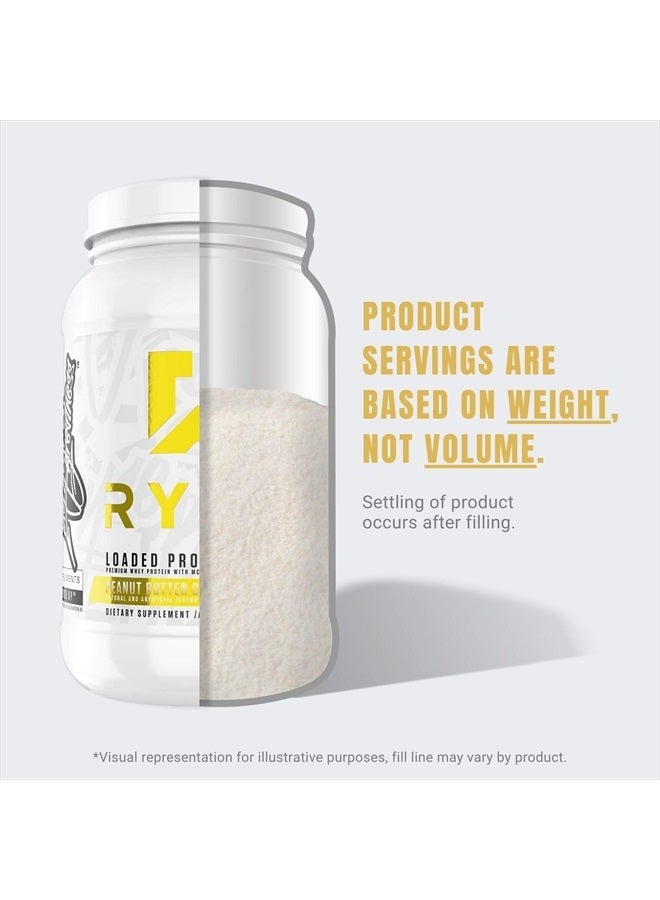 Loaded Protein Powder | 25g Whey Protein Isolate & Concentrate | with Prebiotic Fiber & MCTs | Low Carbs & Low Sugar | 27 Servings (Chocolate Cookie Blast)