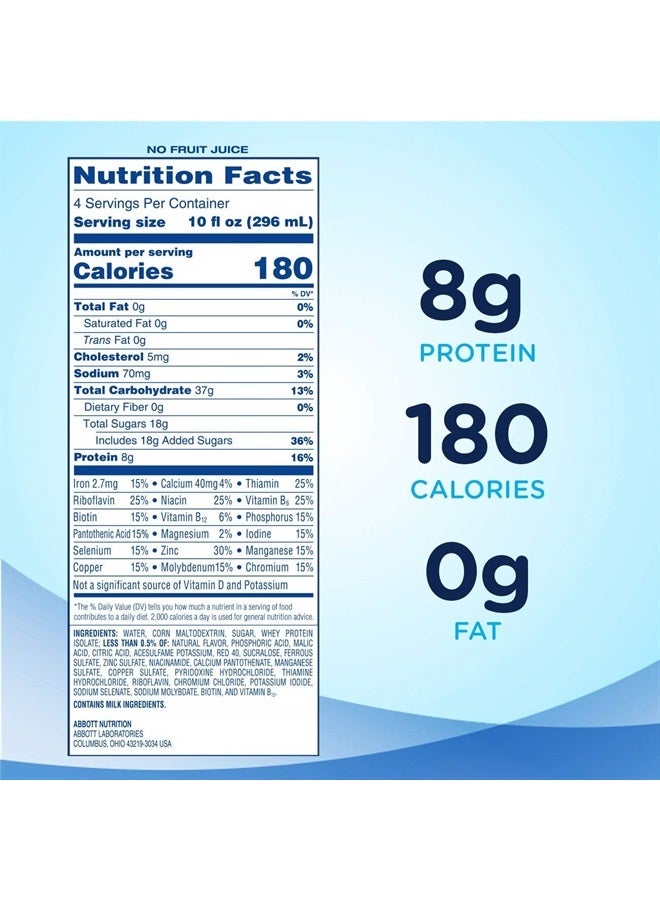 Clear Mixed Fruit Nutrition Drink, Fat Free, 12 Pack