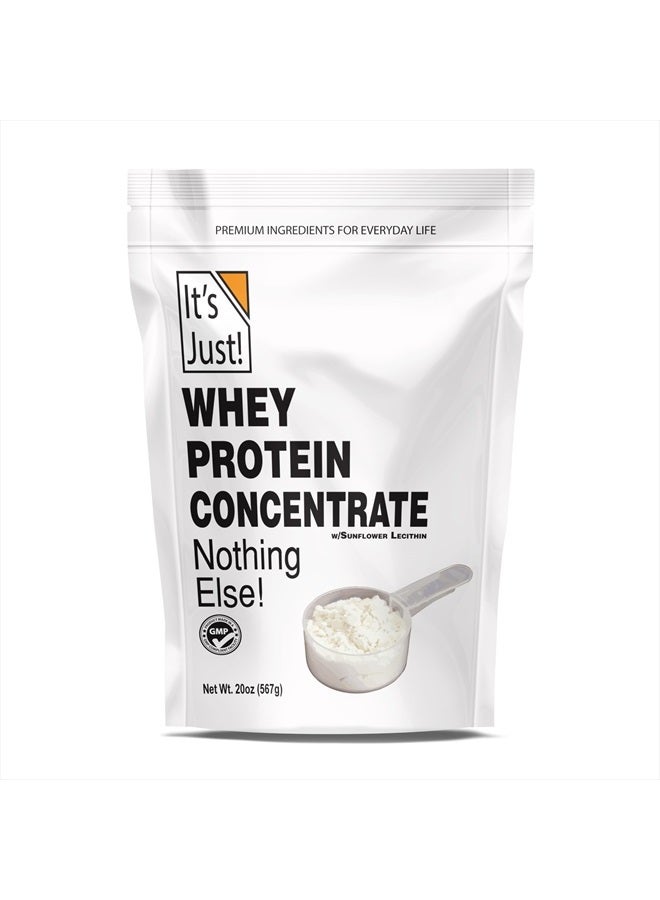 100% Whey Protein Concentrate, Made in USA, Premium WPC-80, No Added Flavors or Artificial Sweeteners (Original/Unflavored, 20oz)