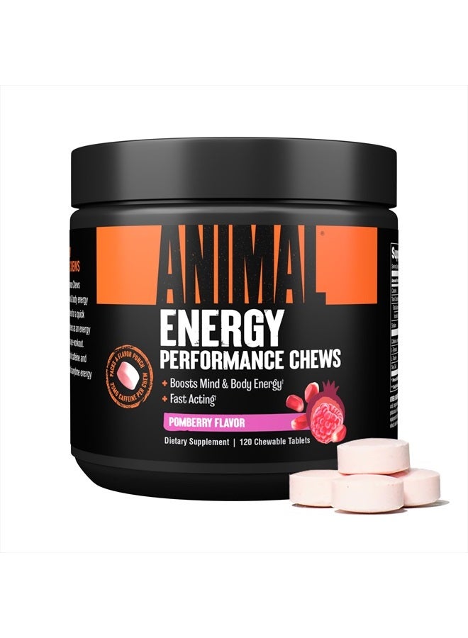 Energy Chews, Fast Acting Energy with Caffeine, Nootropics and Sea Salt for Focus and Pre Workout - Convenient and Delicious Chews Format