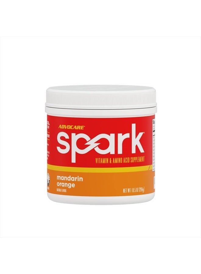 Spark Vitamin & Amino Acid Supplement - Focus & Energy Supplement Mix - Powdered Energy Supplement Mix - Powder Supplement Mix - Amino Acids - Mandarin Orange - 10.5 oz