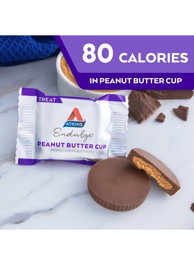 Endulge Peanut Butter Cups, Dessert Favorite, Low Carb, 0g Sugar, 60 Count