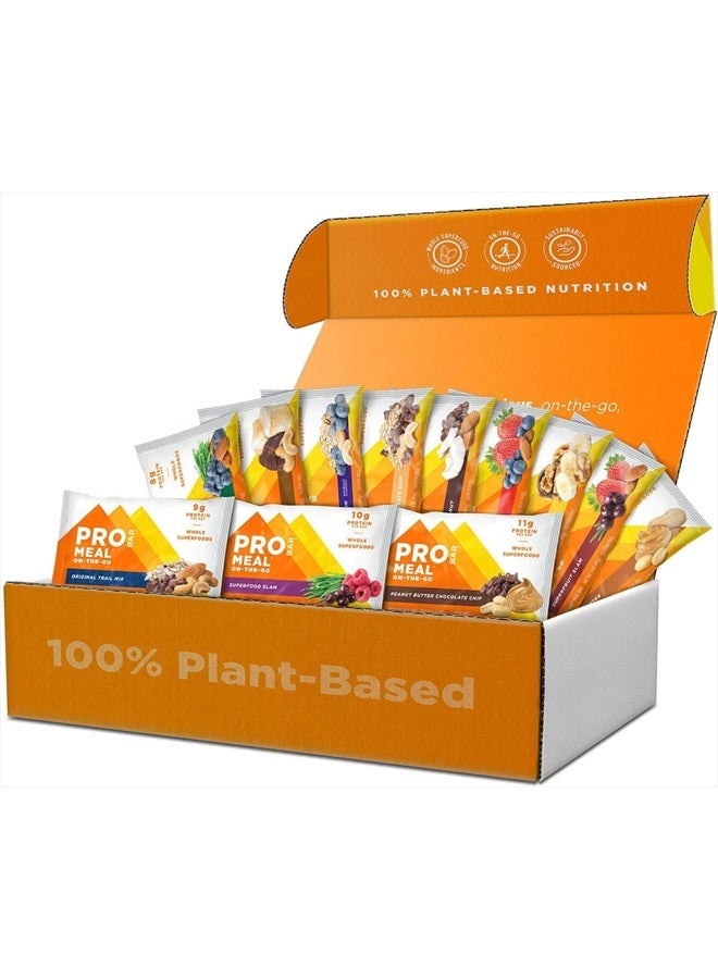 PROBAR - Meal Bar 12 Flavor Variety Pack - Natural Energy, Non-GMO, Gluten-Free, Plant-Based Whole Food Ingredients, 3 Ounce (Pack of 12) - Flavors May Vary