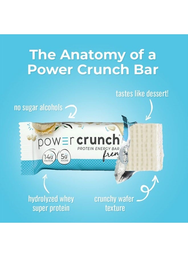 Protein Wafer Bars, High Protein Snacks with Delicious Taste, French Vanilla Creme, 1.4 Ounce (12 Count)